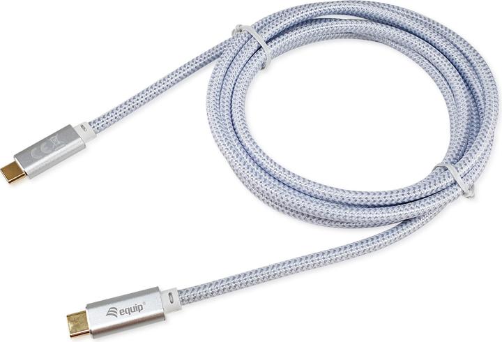 Produktbild equip Kabel USB-C 3.2 -> C St/St 3.00m 5A 4K/60Hz ws (3 m, 100 W)