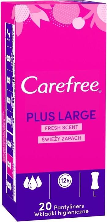 Carefree Plus Large Panty Liners Fresh Fragrance 20Pcs (20x)