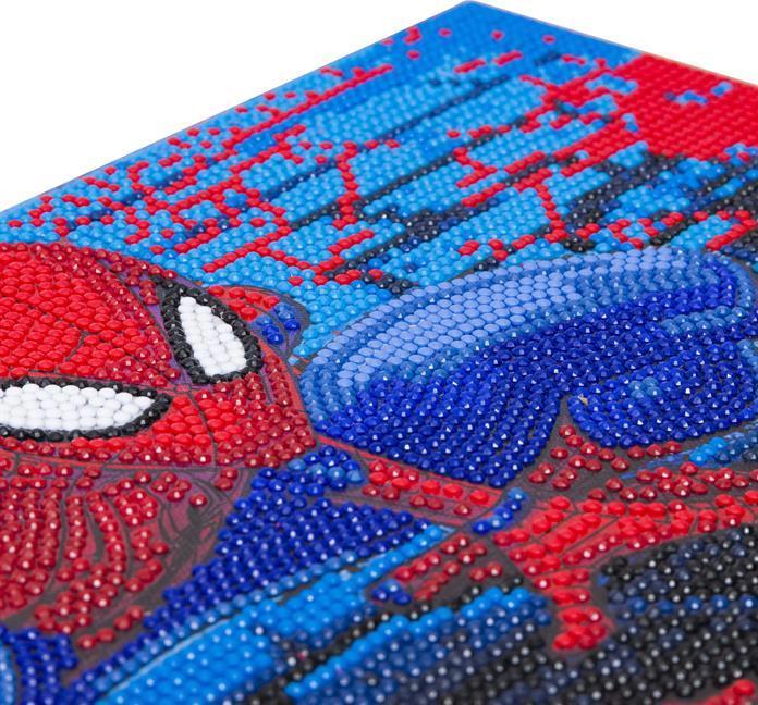 Actual product image Craft Buddy Spiderman, picture 22x40cm Crystal Art canvas
