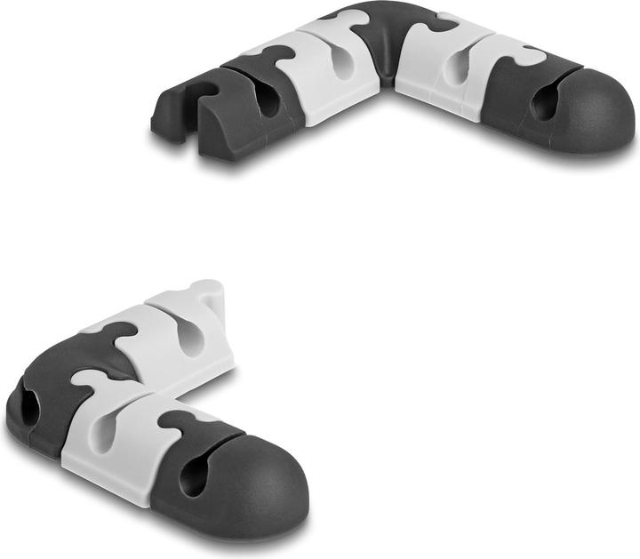 Produktbild Delock Kabelhalter selbstklebend modular Set 9 Stück schwarz