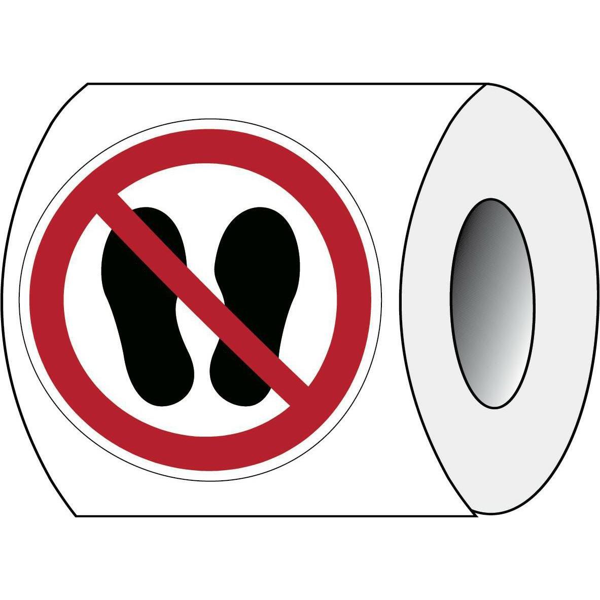 Brady, Etiketten, ISO 7010 PIC P024 B-7541 ISO Sicherheitskennzeichnung - Betreten der Fläche verboten Lami