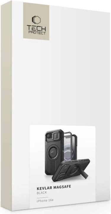 Actual product image Tech-Protect Kevlar Magsafe Case für iPhone 16e - Schwarz (Apple iPhone 16e, Apple iPhone 17e)