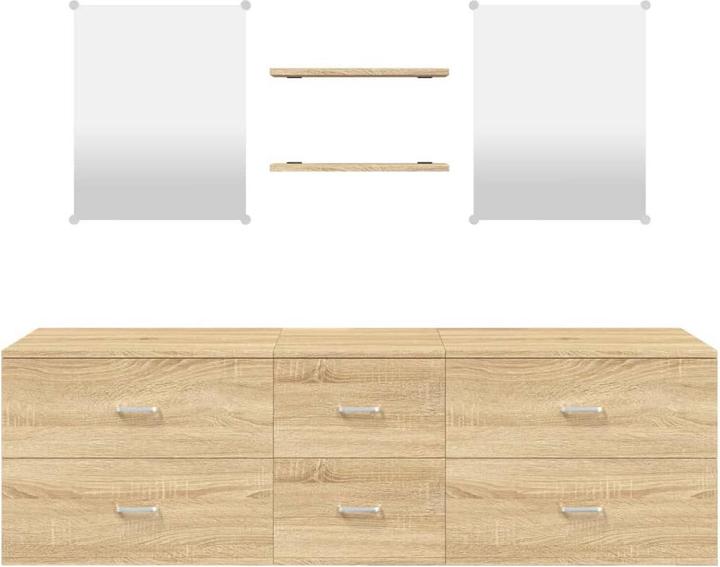 Produktbild vidaXL Badezimmermöbel-Set