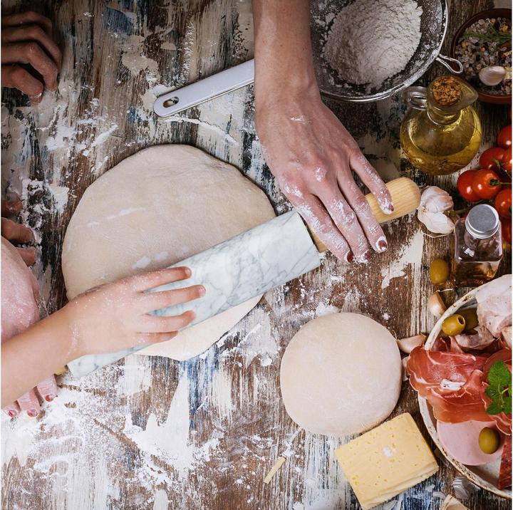 Actual product image Relaxdays Marble Rolling Pin