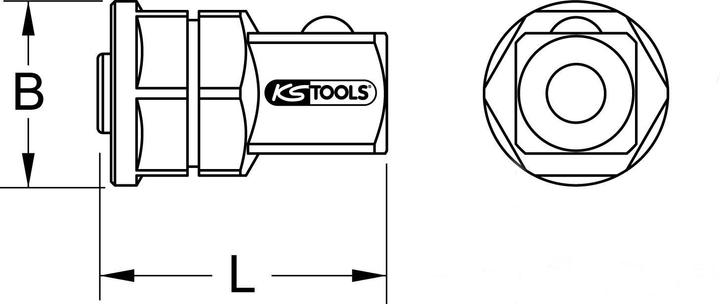 Actual product image BRW Socket adapter (19 mm)