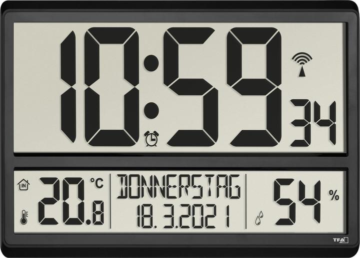 Produktbild TFA XL-Funkuhr mit Hygrometer