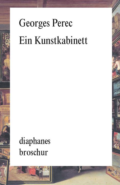 Produktbild Ein Kunstkabinett (Deutsch, Georges Perec, 2018)