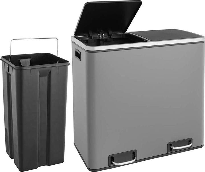 Produktbild Svita TM2X24 Treteimer, Grau (48 l)