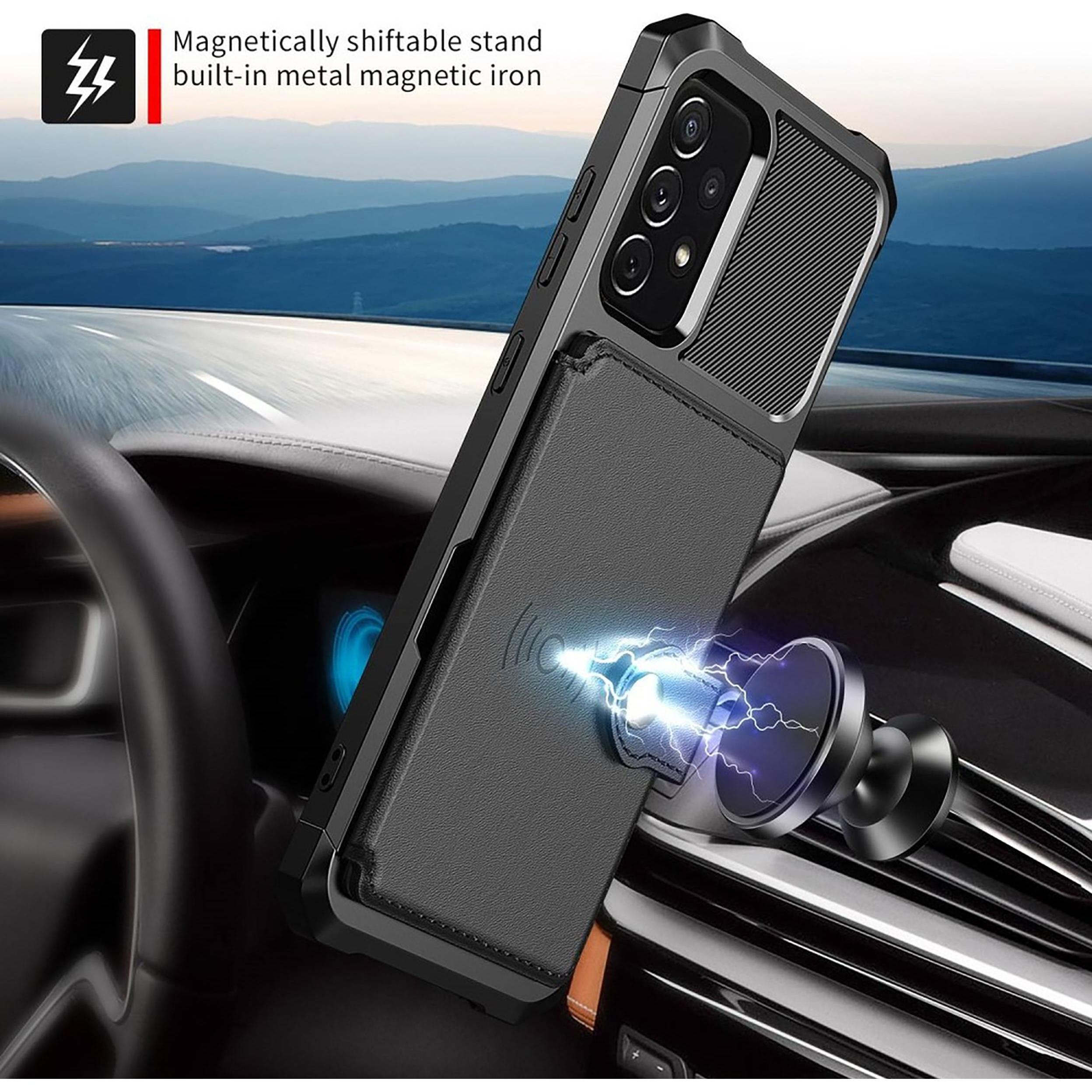Thumbnail - Cazy Handytasche Kompatibel mit Samsung Galaxy A33 - Hülle mit Magnetkartenhalter - (Samsung Galaxy A33), Smartphone Hül...