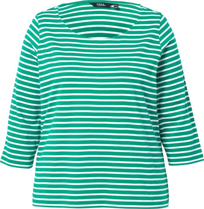 Produktbild Ulla Popken Ringelshirt, Classic, Rundhals, 3/4-Arm (46, 48)