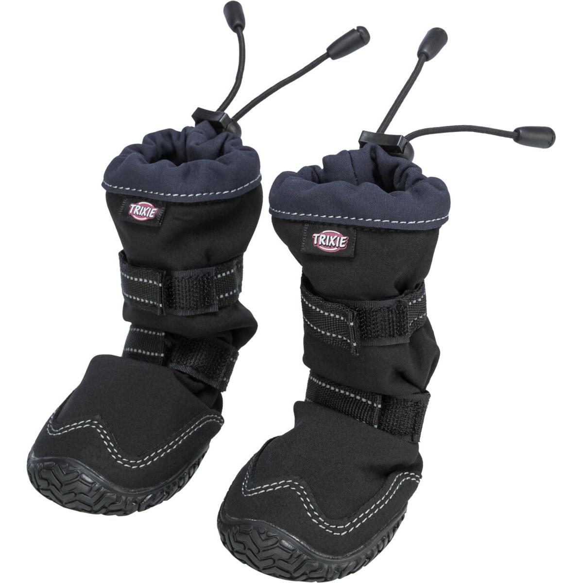 Trixie Walker Active Long protective boots, L, 2 pcs., black (L, Hundeschuhe), Hundebekleidung