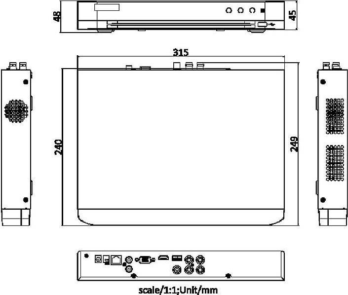 Actual product image Hikvision REJESTRATOR 5W1 iDS-7204HQHI-M1/XT(STD)/4A+4/1ALM (Network Video Recorder (NVR))