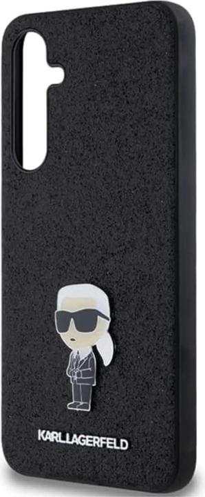 Produktbild Karl Lagerfeld KLHCSA35GKNPSK A35 A356 czarny/black hardcase Fixed Glitter Ikonik Logo Metal Pin (Samsung Galaxy A35)