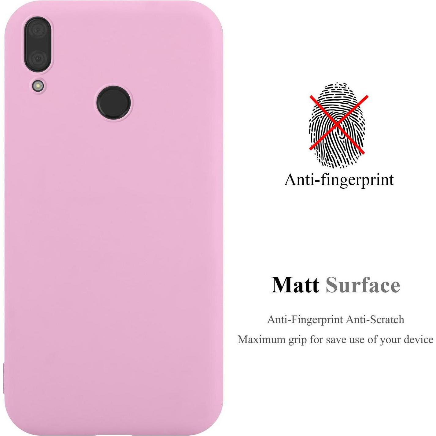 Thumbnail - Cadorabo TPU Candy Cover (Huawei Y7 (2019), Huawei Y7 Prime (2019)), Smartphone Hülle, Rosa