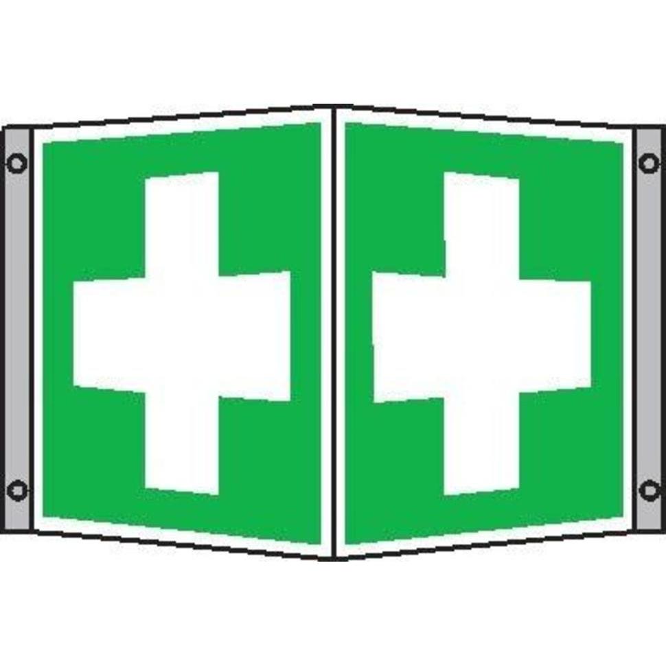Thumbnail - SafetyMarking, Sicherheitskennzeichnung, ErsteHilfeSchild Winkel Erste Hilfe 35x