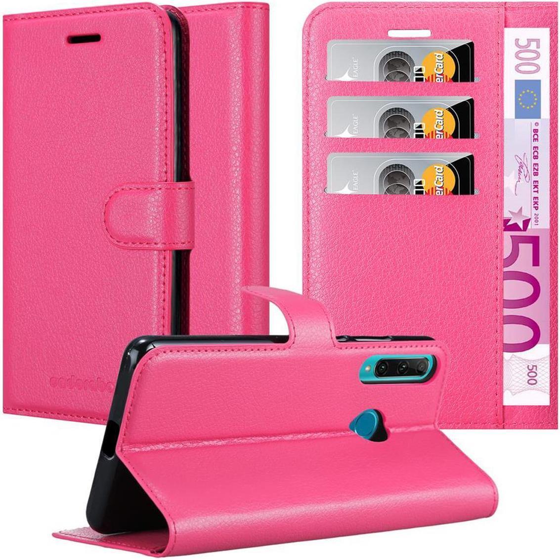 Cadorabo Book mit Standfunktion Cover (Honor 20e), Smartphone Hülle, Pink