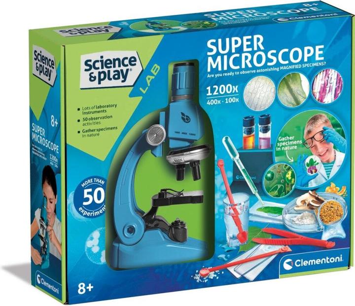 Actual product image Clementoni Microscope for kids 75100BL