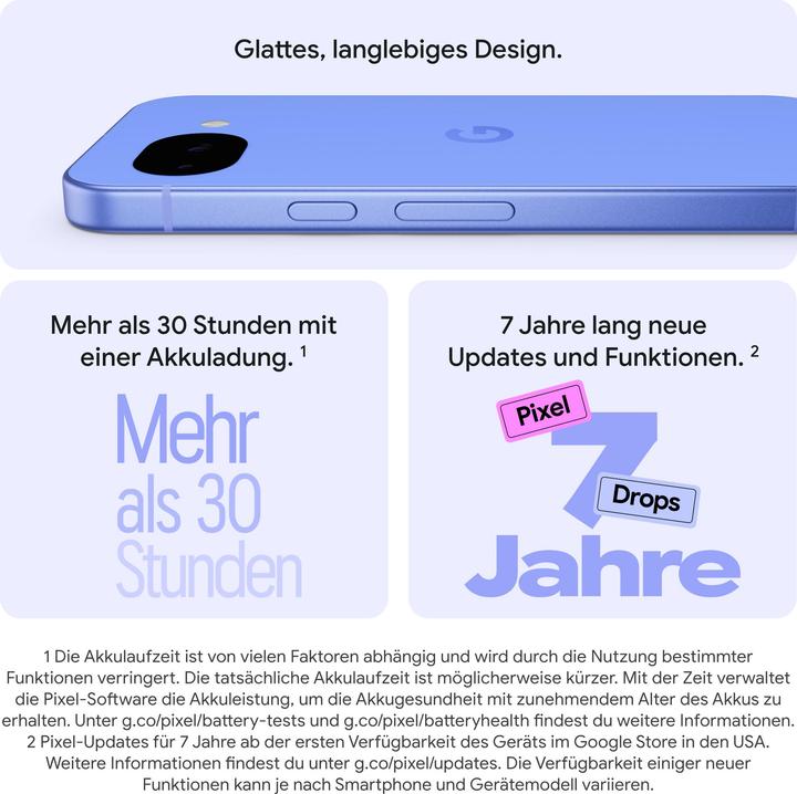 Actual product image Google Pixel 10a (128 GB, Lavender, 6.30", SIM + eSIM, 5G)