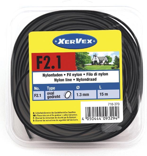 Produktbild Westfalia Polyamidfaden (Nylon), rund, 2,0 mm/ 15 m (Trimmerfaden + Fadenspule)