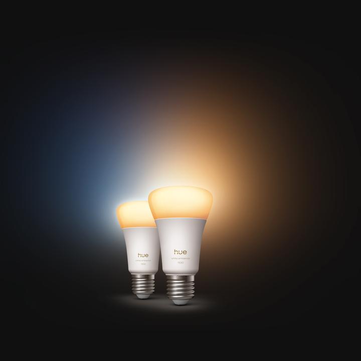 Image du produit Philips Hue A60 - A60 pre - 1100 - 2-pak (E27, 8.10 W, 1100 lm, 2 x, D)