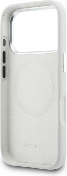 Produktbild Lacoste 17 Pro Max Back-Cover hul - MagSafe - Metal Edges And Logo - Grau (Apple iPhone 17 Pro Max)
