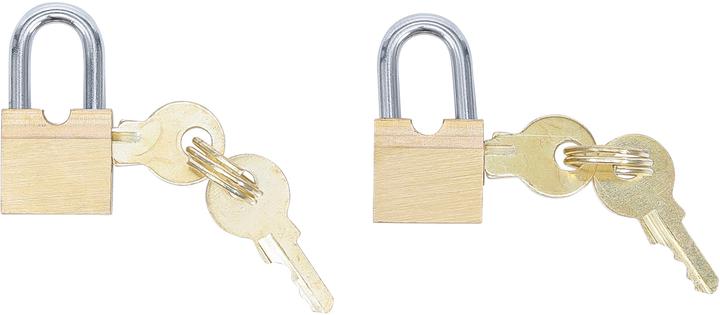Actual product image BGS Luggage Padlock Set 15 mm 2 pcs.