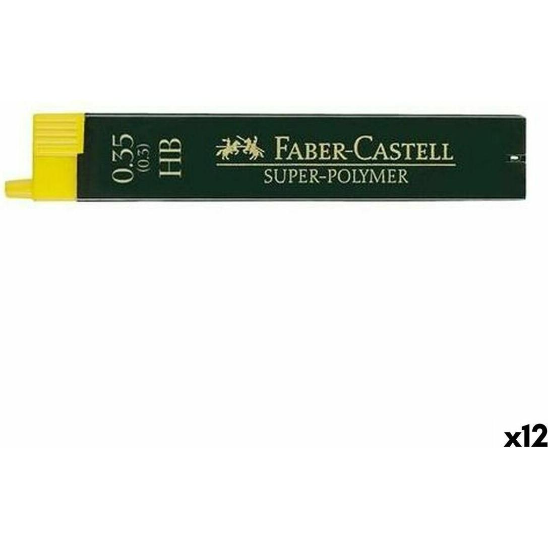 Faber-Castell, Mine per matite, 12 matite SUPER-POLYMER HB 0,35 mm (12 pz., 0.35 mm, HB)