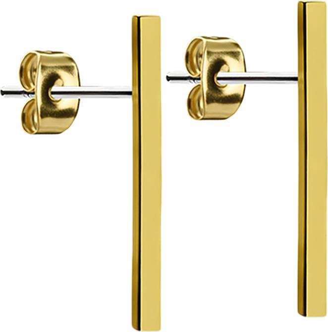 Immagine prodotto Star Piercing Orecchini a barretta placcati in oro (Ottone, Acciaio chirurgico 316L)