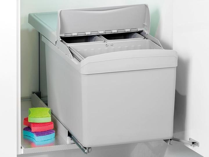 Produktbild Emuca Abfalleimer für Recycling mit automatischer Entnahme und Bodenbefestigung (31 l)