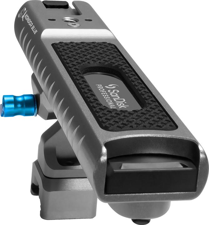 Actual product image Kondor Blue Pro-Blade SSD Handle For SanDisk USB-C Recording