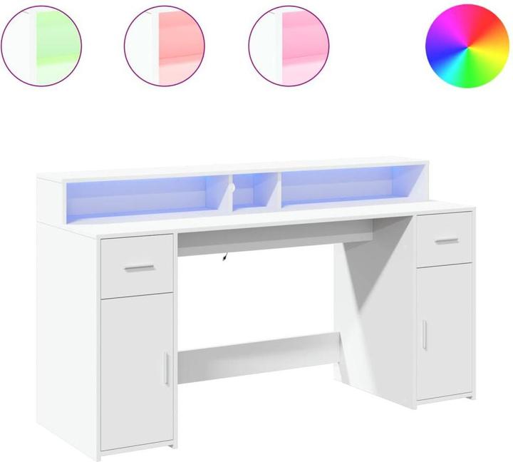 Immagine prodotto VidaXL Scrivania a LED (160 x 55 x 91 cm)