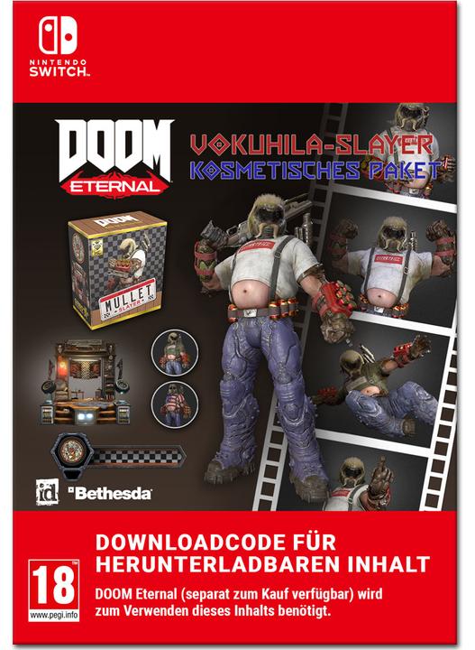 Actual product image Nintendo DOOM Eternal: Mullet Slayer Master Collection Cosmetic Pack (Switch)