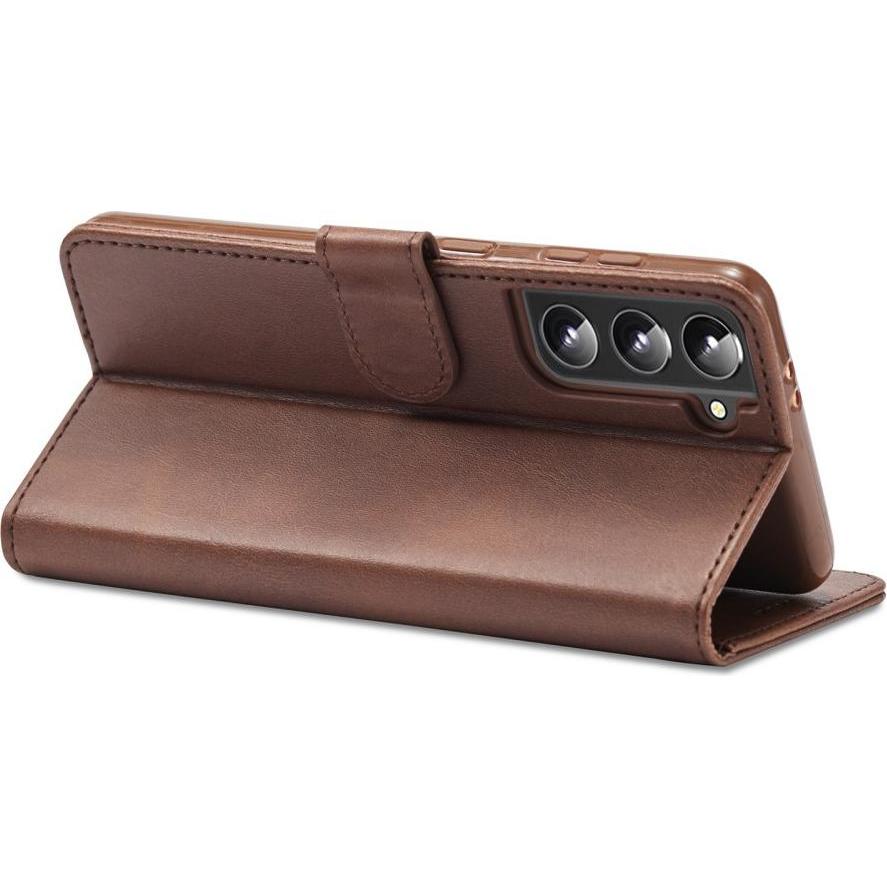 Thumbnail - Cover-Discount Galaxy S22+ - Leder Etui Hülle braun (Samsung Galaxy S22+), Smartphone Hülle, Braun