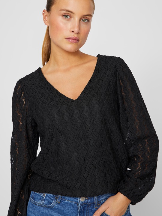 Actual product image Vila V-neck top with long sleeves (XS)