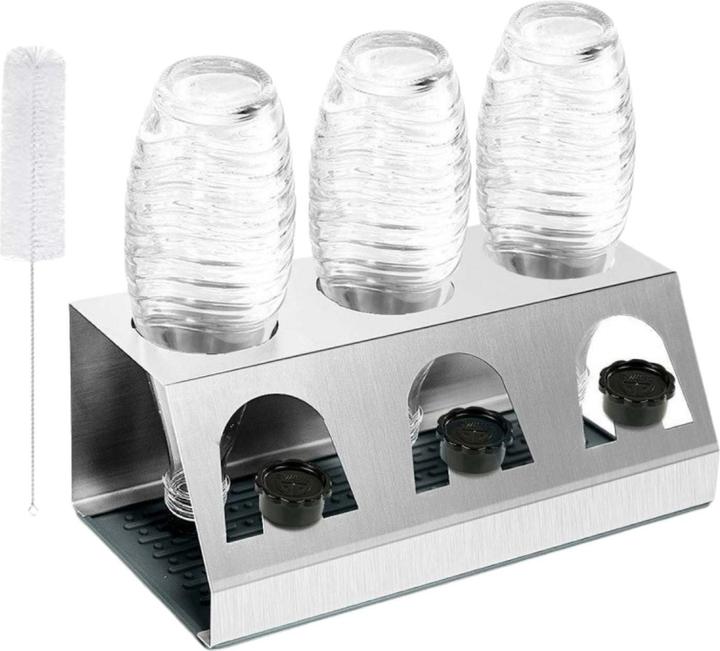 Hermex Draining rack for SodaStream bottles Draining rack Bottle holder Draining rack