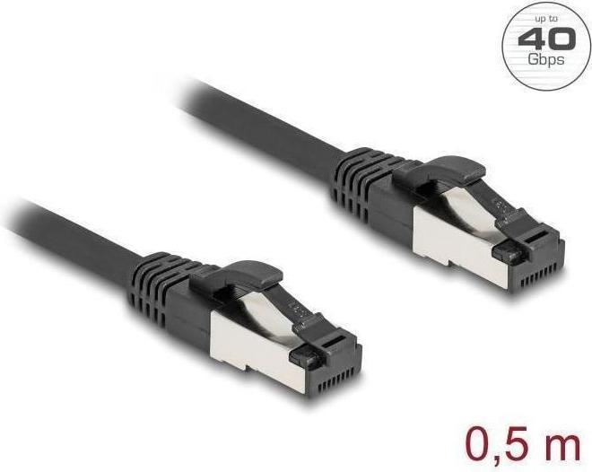 Immagine prodotto Delock 80570 Cavo patch Cat.8.1 S/FTP 0,5 m nero (80570) (S/FTP, PiMF, CAT8.1, 0.50 m)