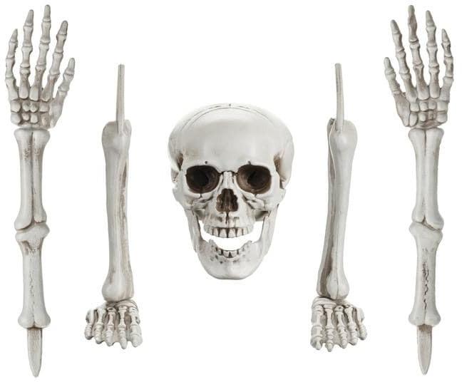 Partydeco Halloweenfigur Skelett 5-teilig (1 pcs.)
