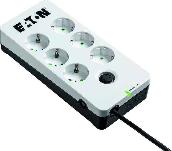 Immagine prodotto Eaton Protezione contro le sovratensioni Scatola di protezione 6 DIN (6 x, CEE 7/3, 1.50 m)