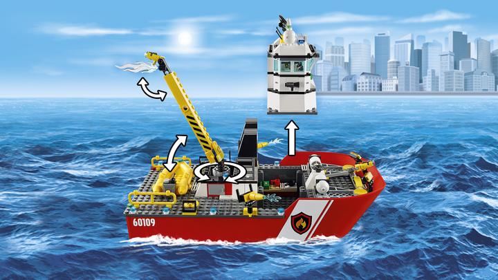 Produktbild LEGO Feuerwehrschiff (60109, LEGO City)