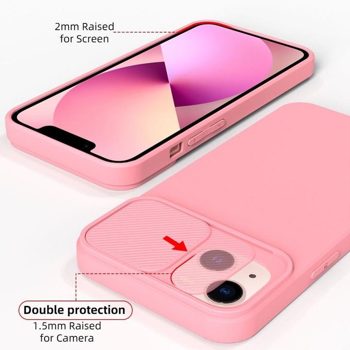 Produktbild OEM Back panel cover SLIDE case for IPHONE 15 Plus light pink (Apple iPhone 15 Plus)