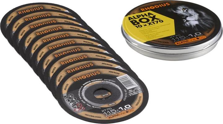 Actual product image Rhodius Extra thin cut-off wheel XT70 BOX