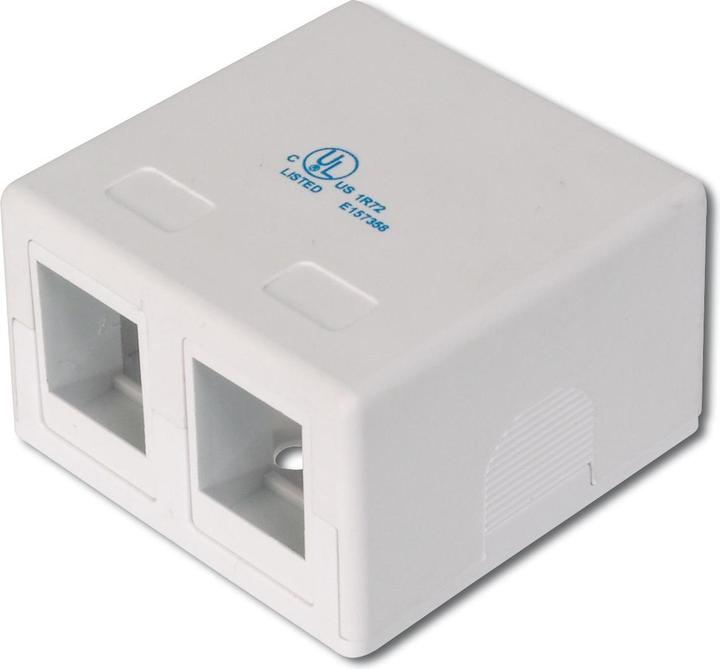 Image du produit Digitus Boîtier de point de consolidation pour 2 modules Keystone (Support de module Keystone)