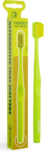 Actual product image Nordics Eco Toothbrush Premium PLA Green - (Soft)