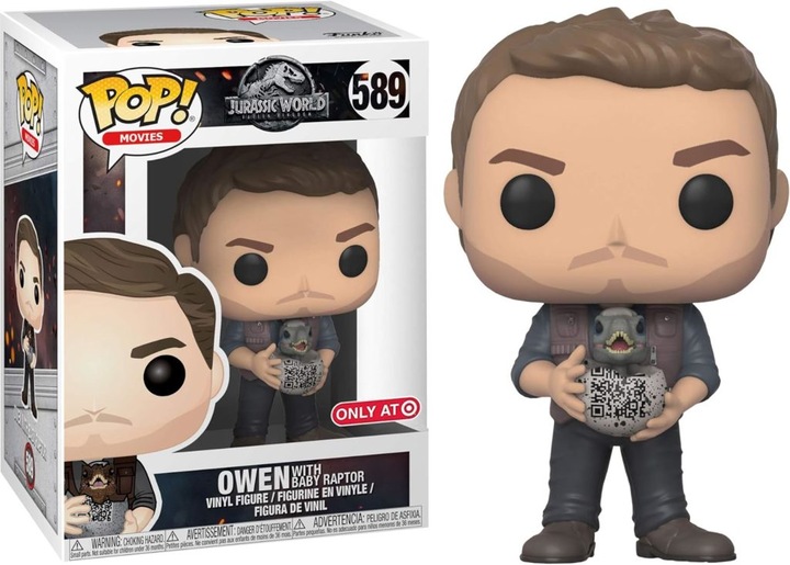 Immagine prodotto Funko POP! Jurassic World 2 Fallen Kingdom Owen con cucciolo di raptor in esclusiva