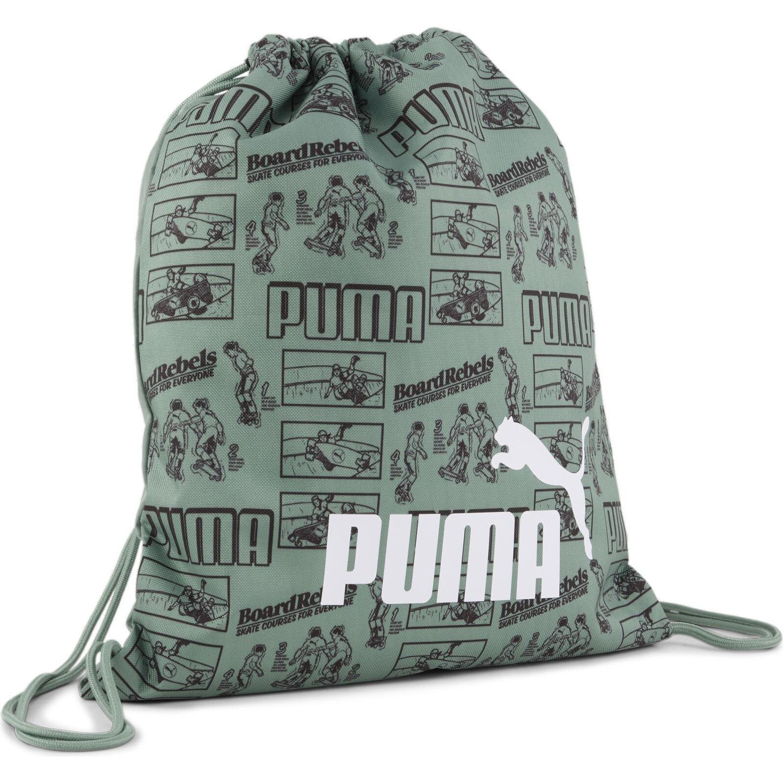 Puma, Tasche, PHASE AOP Small Gym Sack, Grün