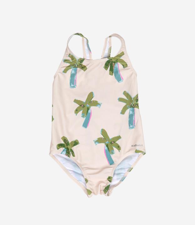 Image du produit Nabaiji Maillot de bain 1 pièce Bébé / Fille - beige imprimés palmiers
