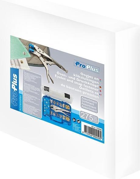 Produktbild ProPlus Ösen- und Druckknopf-Sortiment 275Stck. (275 Schrauben pro Stück)