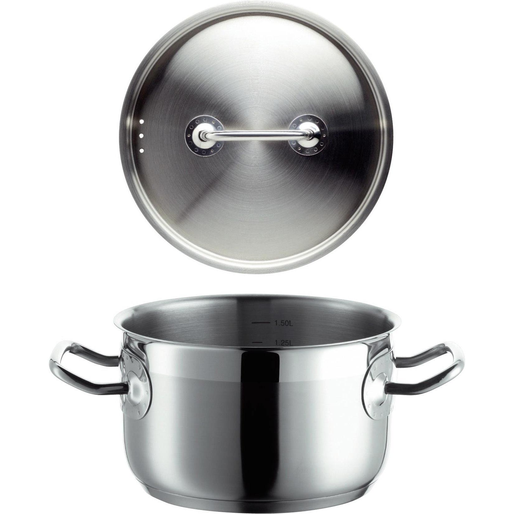 Mäser Professional, Pfanne + Kochtopf, Silber