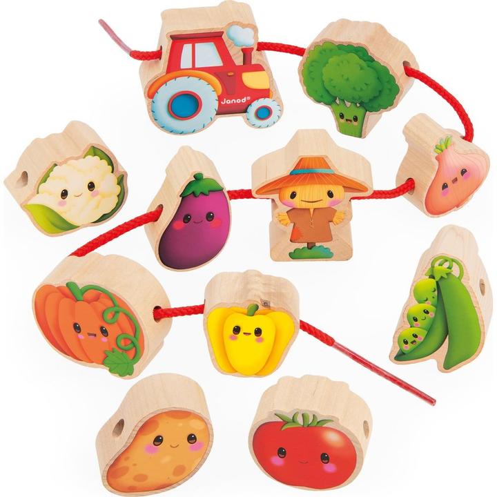 Actual product image Janod Farmyard threading beads