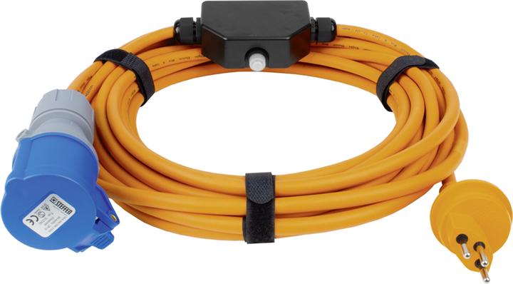 Image du produit Steffen Rallonge GdV 3x1.5mm² 10m T13-CEE16/3 avec protection contre les surintensités IP55/IP44 (10 m, CEE 16/3)